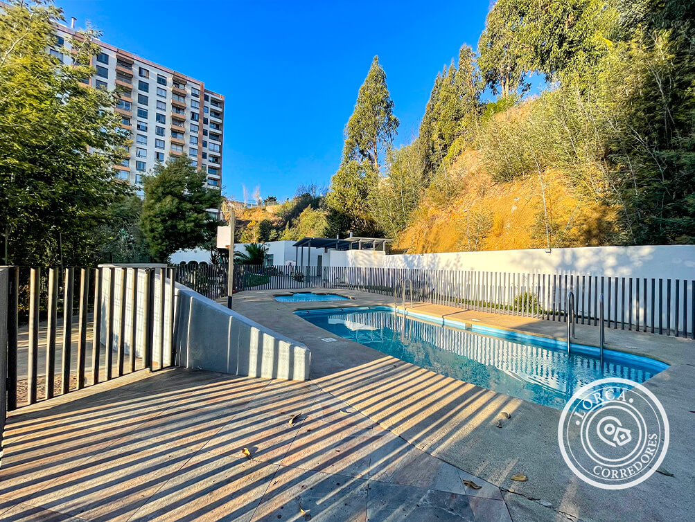 Departamento Amoblado en Arriendo Canal Beagle Viña del Mar — 3 Dormitorios con Suite, Edificio Parque Mirador