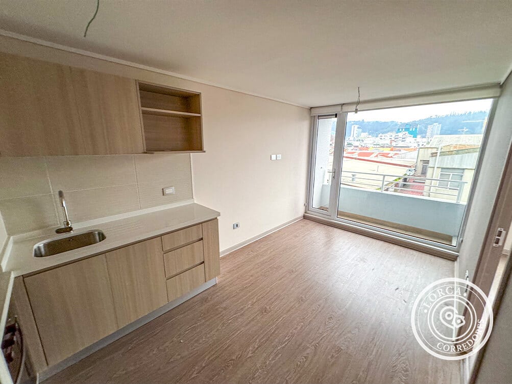 Departamento en Arriendo Edificio Futuro Angol, Centro de Concepción — 1 Dormitorio en Suite, con Estacionamiento y Bodega