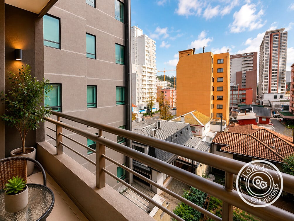 Departamento en Venta Edificio Concepto Urbano, Centro de Concepción — 3 Dormitorios con Muebles Incluidos