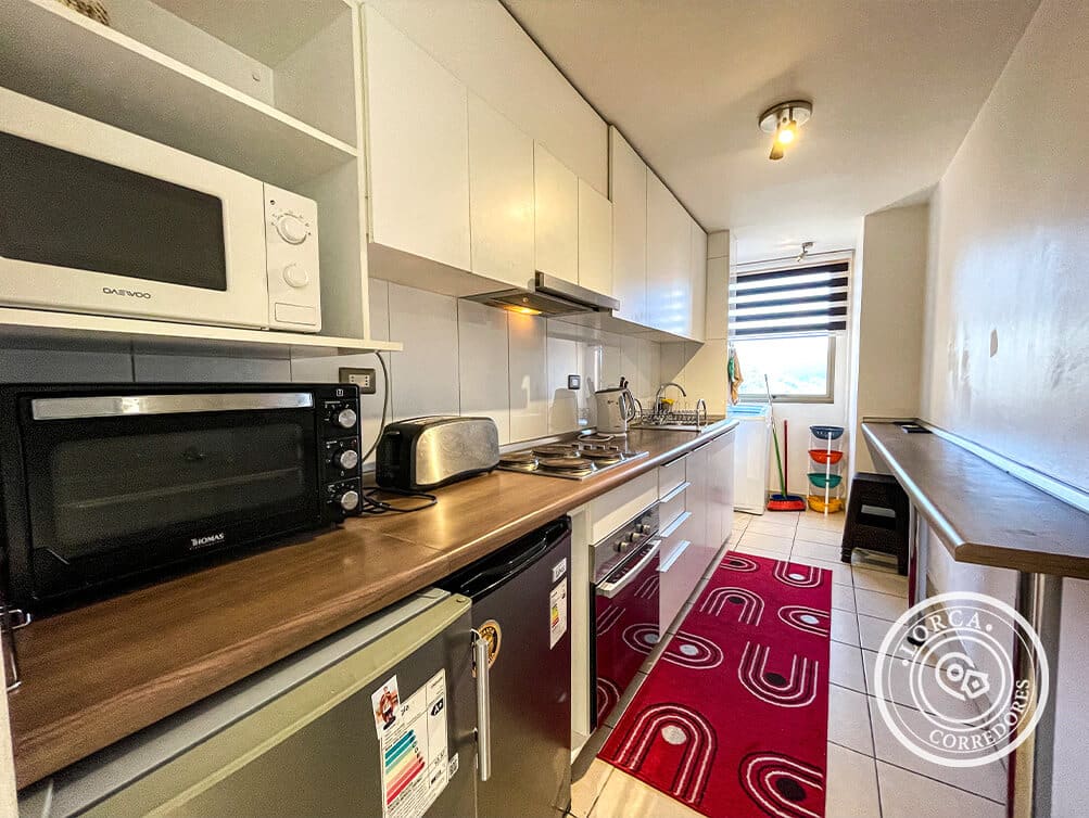 Departamento Amoblado en Arriendo Canal Beagle Viña del Mar — 3 Dormitorios con Suite, Edificio Parque Mirador