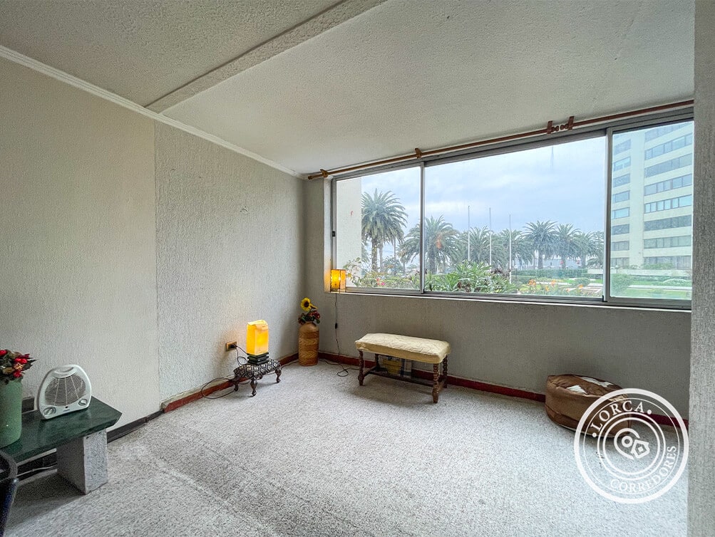 Departamento en Venta Torres del Pacífico, Sector San Martín, Viña del Mar. 1 Dormitorio, Primer Piso, UF 3.676
