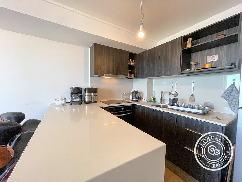 Departamento en Arriendo Sector 21 Norte, Subida Alessandri, Viña del Mar | Con o Sin Muebles, 2 Dormitorios, 1 Baño, 69 m², Piso 11, Balcón Vista Panorámica al Mar, con Estacionamiento, $600.000