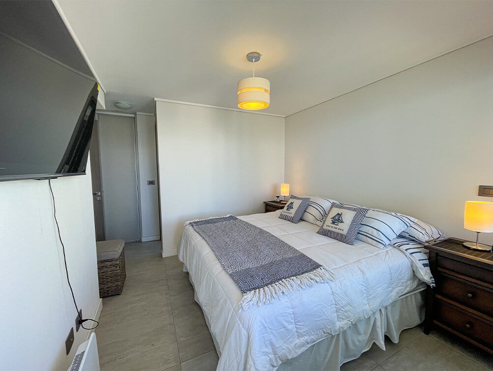 Departamento en Venta Reñaca Norte, Viña del Mar — Edificio Nuevo 2022, 2 Dormitorios, 2 Baños, 63 m², Piso Alto, Balcón Panorámico Vista al Mar, con Estacionamiento y Bodega, Piscina, Gimnasio y Terraza Gourmet, UF 5.527