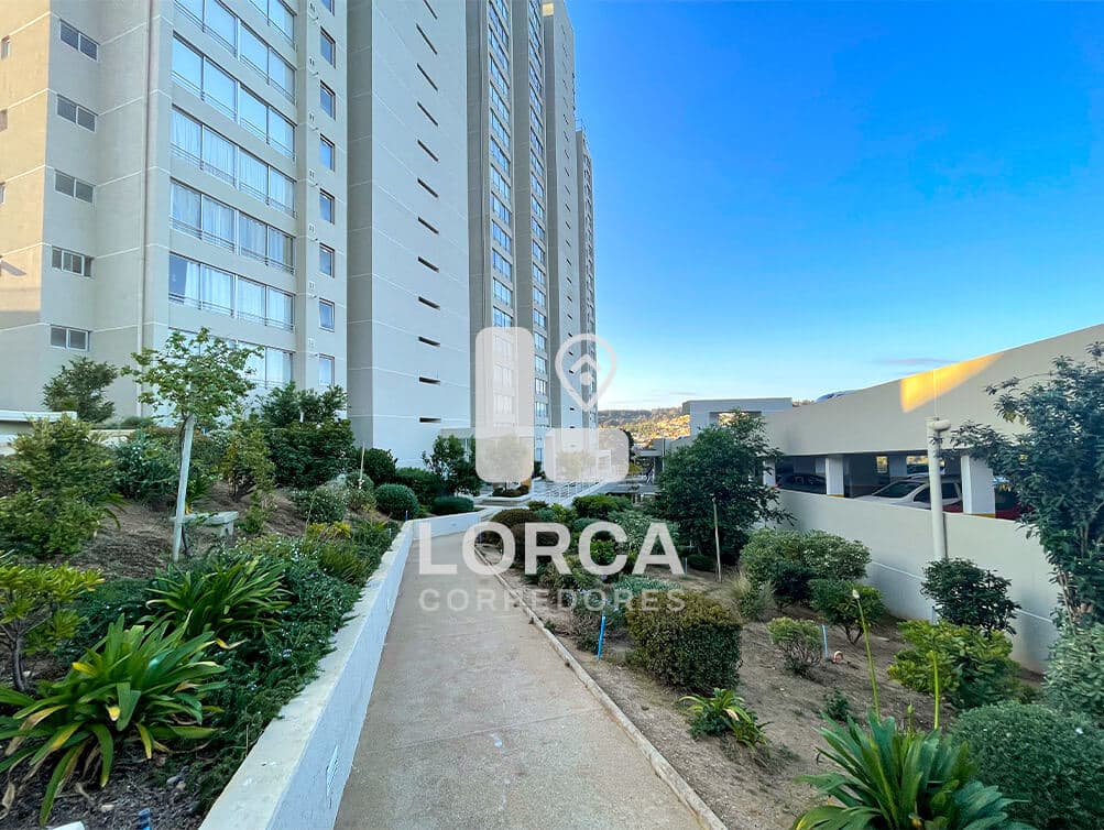 Departamento en Venta Condominio Jardín del Mar, Reñaca — Viña del Mar, 3 Dormitorios, 2 Baños, 71 m², Piso 1, con Estacionamiento, Amplias Piscinas con Tobogán, UF 3.912